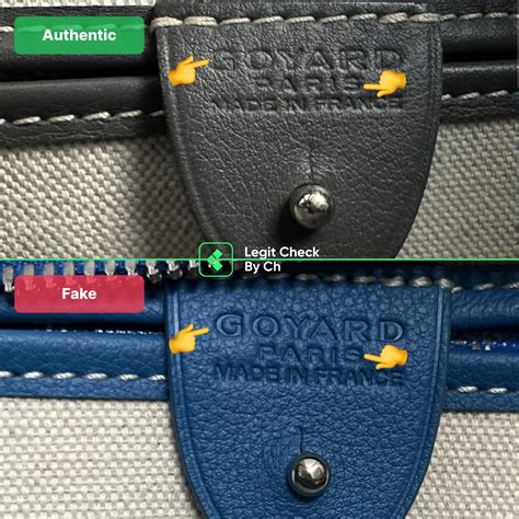 distinguishing real goyard malletier paris from fake|goyard bag vs real.